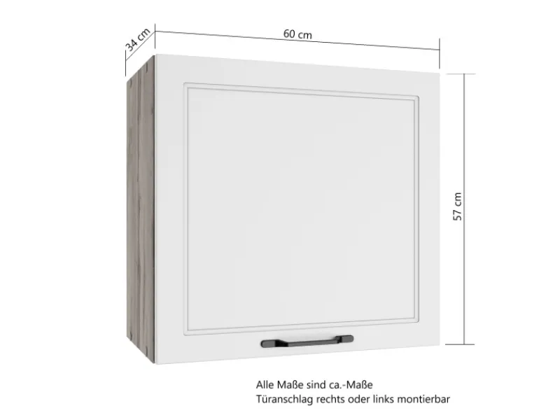 Held Möbel Küchenschränke<Held Küchen Hängeschrank Kempten 60 cm Grau/Graphit