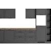 Held Möbel Küchenschränke|Einbauküchen<Held Küchen Küchenzeile Kempten 360 cm Grau/Graphit ohne E-Geräte