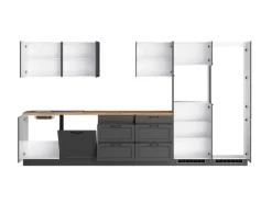 Held Möbel Küchenschränke<Held Küchen Küchenzeile Kempten 360 cm Grau/Graphit ohne E-Geräte /autark
