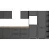 New Held Möbel Held Küchen Küchenzeile Kempten 420 cm Grau/Graphit ohne E-Geräte