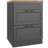 Held Möbel Kochfelder<Held Küchen Kochfeldschrank Kempten 60 cm Grau/Graphit