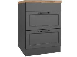 Held Möbel Kochfelder<Held Küchen Kochfeldschrank Kempten 60 cm Grau/Graphit