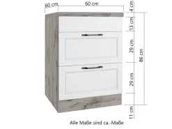 Held Möbel Kochfelder<Held Küchen Kochfeldschrank Kempten 60 cm Grau/Graphit
