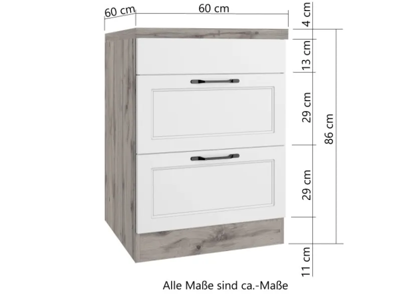 Held Möbel Kochfelder<Held Küchen Kochfeldschrank Kempten 60 cm Grau/Graphit