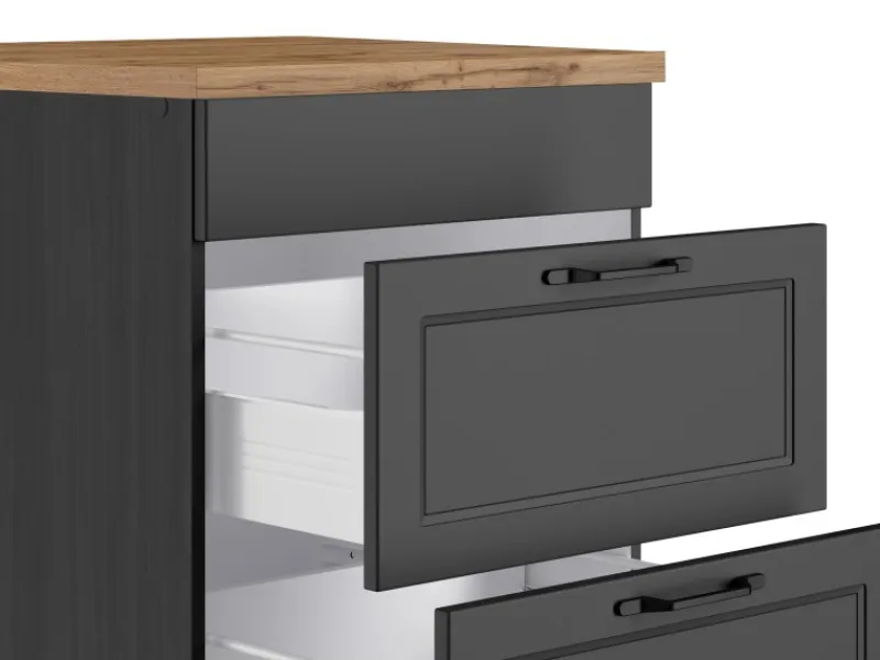 Held Möbel Kochfelder<Held Küchen Kochfeldschrank Kempten 60 cm Grau/Graphit