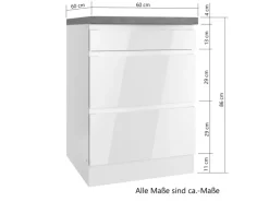 Held Möbel Kochfelder<Held Küchen Kochfeldumschrank Gera 60 cm Weiß/Wotan