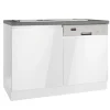 Held Möbel Küchenschränke<Held Küchen Spülenschrank Gera 120 cm Weiß/Beton