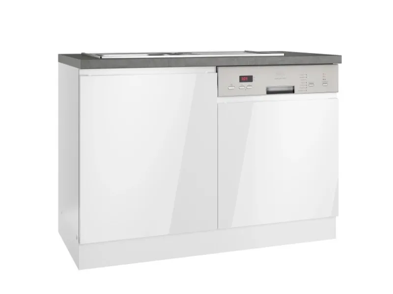 Held Möbel Küchenschränke<Held Küchen Spülenschrank Gera 120 cm Weiß/Beton
