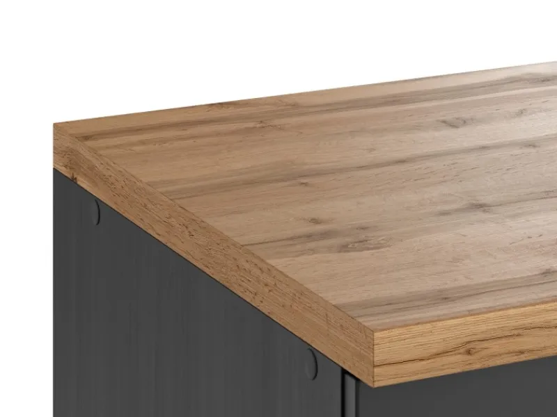 Held Möbel Küchenschränke<Held Küchen Spülenschrank Kempten 120 cm Grau/Graphit 2 Türen