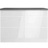Best Held Möbel Held Küchen Unterschrank Gera 120 cm Weiß/Beton