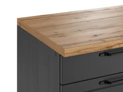 Held Möbel Held Küchen Unterschrank Kempten 120 cm Grau/Graphit< Küchenschränke