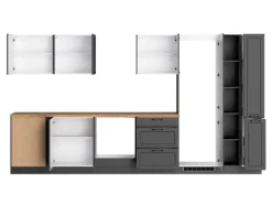 Held Möbel Winkelküchen|Herde<Held Küchen Winkelküche Kempten 360 cm ohne E-Geräte Graphit/Grau