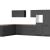 Held Möbel Held Küchen Winkelküche Kempten 360 cm Grau/Graphit ohne E-Geräte< Winkelküchen|Küchenschränke