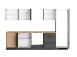 Held Möbel Küchenschränke<Held Küchen Winkelküche Kempten 300 cm ohne E-Geräte Graphit/Grau