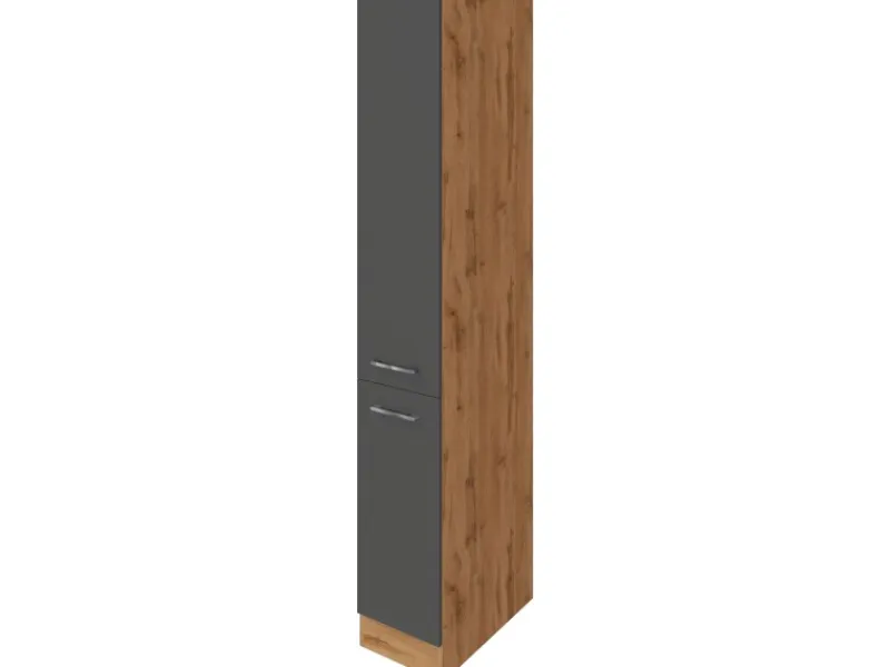 Held Möbel Apothekerschrank Sorrento 30x200x60cm 2 Auszüge Ant.-Wotan< Gefrierschränke|Kühlschränke