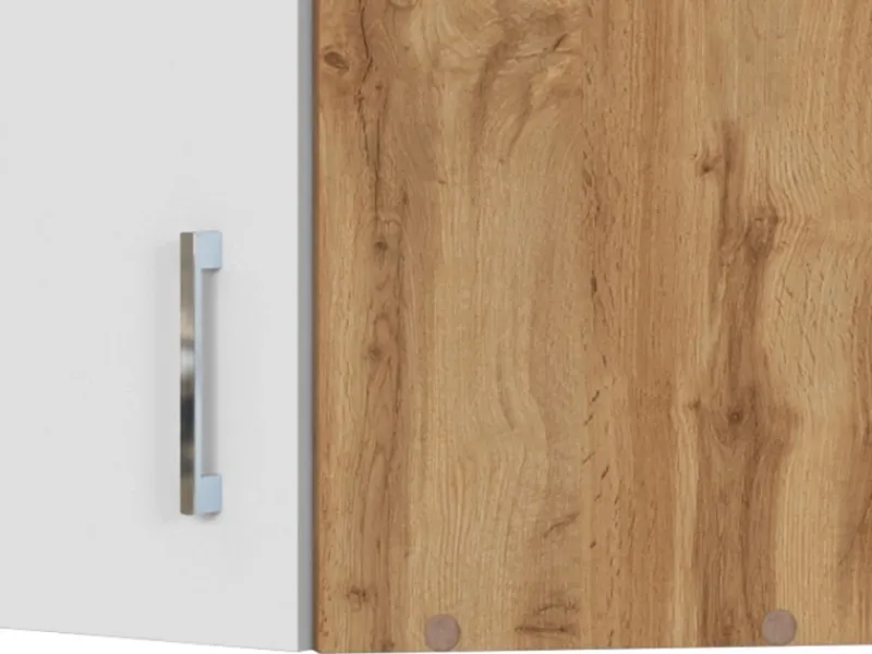 Held Möbel Kühlschränke|Küchenschränke<Küchen-Eck-Hängeschrank Sorrento BxHxT 60cmx57cmx60cm Weiß-WotanEiche