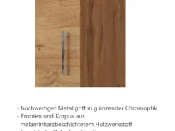 Clearance Held Möbel Küchen-Gefrierschrankumbau Sorrento B60 x H200 x T60 cm Wotaneiche