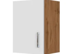 Held Möbel Küchen-Hängeschrank Sorrento BxHxT 40cm x 57cm x 34cm Weiß-Wotaneiche< Küchenschränke