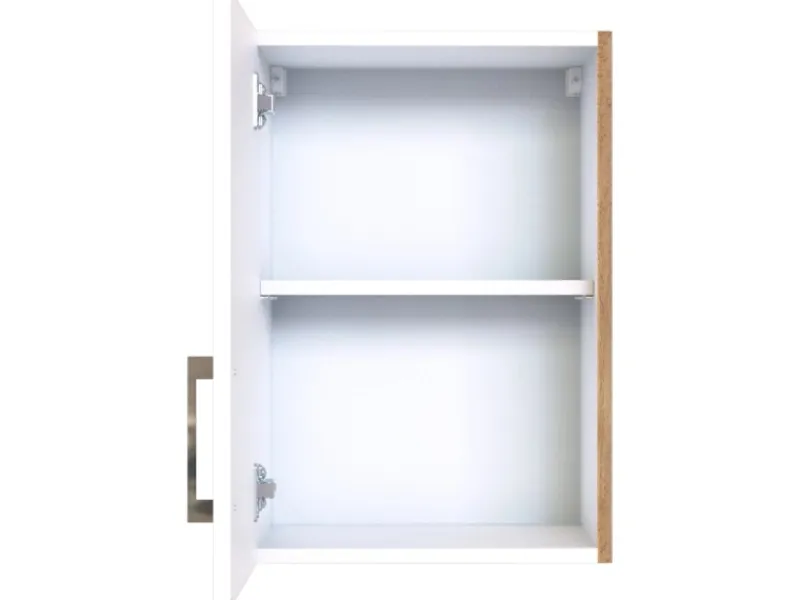 Held Möbel Küchen-Hängeschrank Sorrento BxHxT 40cm x 57cm x 34cm Weiß-Wotaneiche< Küchenschränke