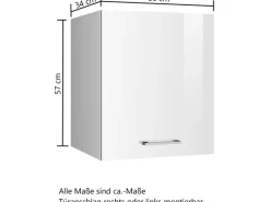 Held Möbel Küchenschränke<Küchen-Hängeschrank Mailand 50 cm Hochglanz /
