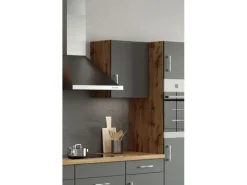 Outlet Held Möbel Küchen-Hängeschrank Sorrento BxHxT 50x57x34cm Anthrazit-Wotaneiche