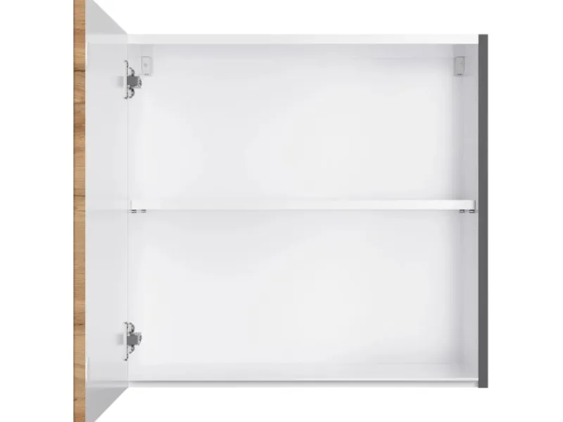 Held Möbel Küchen-Hängeschrank Turin 60 cm Wotaneiche/Graphit Wotaneiche-Graphit