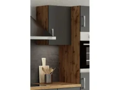 Online Held Möbel Küchen-Hängeschrank Sorrento BxHxT 40x57x34cm Anthrazit-Wotaneiche