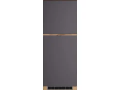 Held Möbel Küchen-Kühlschrankumbauschrank Turin 60 cm Graphit/Wotaneiche Graphit-Wotaneiche