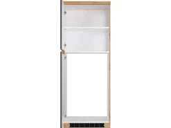Held Möbel Küchen-Kühlschrankumbauschrank Turin 60 cm Graphit/Wotaneiche Graphit-Wotaneiche