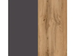 Clearance Held Möbel Küchen-Kühlschrank/Ofenumbauschrank Turin 60 cm Wotaneiche/Graphit Wotaneiche-Graphit