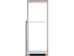 Held Möbel Küchen-Kühlschrank/Ofenumbauschrank Turin 60 cm Graphit/Wotaneiche< Kühlschränke