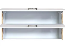 Sale Held Möbel Küchen-Klapphängeschrank Sorrento BxHxT 110x 57x 34cm Weiß-Wotaneiche