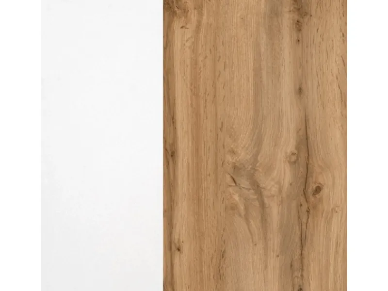 Sale Held Möbel Küchen-Klapphängeschrank Sorrento BxHxT 110x 57x 34cm Weiß-Wotaneiche
