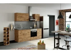 Best Held Möbel Küchen-Klapphängeschrank Sorrento 100x57x34cm WotanEiche-WotanEiche