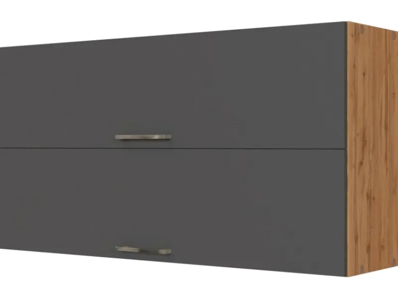 Held Möbel Küchen-Klapphängeschrank Sorrento B110xH57xT34cm Anthra.-WotanEiche
