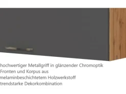 Held Möbel Küchen-Klapphängeschrank Sorrento B110xH57xT34cm Anthra.-WotanEiche