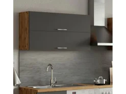 Held Möbel Küchen-Klapphängeschrank Sorrento B110xH57xT34cm Anthra.-WotanEiche