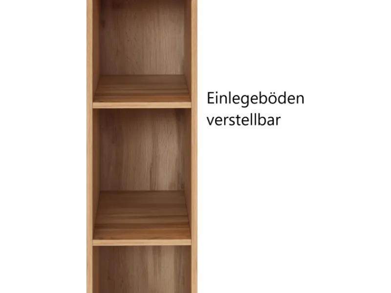 Held Möbel Küchenregal Sorrento BxHxT 30x 200x 60 cm 4 Einlegeböden Wotaneiche< Küchenregale|Gefrierschränke