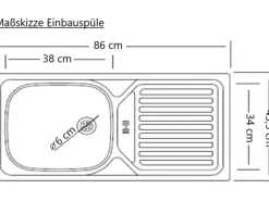 Held Möbel Küchenschränke<Küchen-Spülenunterschrank Turin 120 cm mit 2 Türen Wotaneiche/Graphit