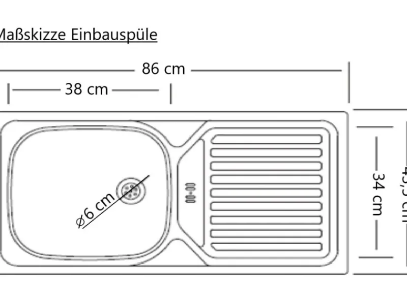 Held Möbel Küchenschränke<Küchen-Spülenunterschrank Turin 120 cm mit 2 Türen Wotaneiche/Graphit