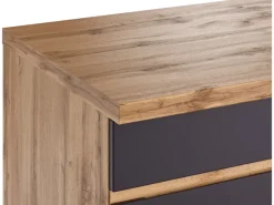 Held Möbel Küchenunterschrank Turin 180 cm Graphit/Wotaneiche< Küchenschränke