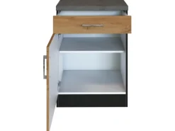 Held Möbel Küchen-Unterschrank Sorrento 50x85x60cm 1 Auszug Wotan.-Graf.< Küchenschränke|Kühlschränke