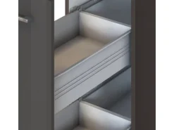 Held Möbel Küchenzeile Mailand 330 cm -Grau Matt ohne E-Geräte< Kühlschränke