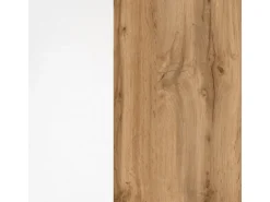 Held Möbel Küchenzeile Sorrento 210/ 270 cm Weiß-Wotaneiche Winkel< Kühlschränke|Winkelküchen