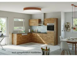 Held Möbel Winkelküchen|Kochfelder<Küchenzeile Sorrento 210/ 270 cm Wotaneiche Winkel