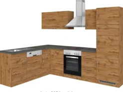Held Möbel Küchenzeile Sorrento 210/ 270 cm Wotaneiche Winkel< Winkelküchen|Einbauküchen