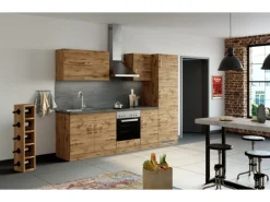 Clearance Held Möbel Küchenzeile Sorrento 270 cm Wotaneiche-Wotaneiche ohne E-Geräte