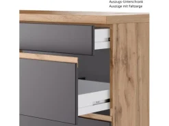 Held Möbel Küchenzeile Turin 390 cm ohne E-Geräte< Küchenregale|Gefrierschränke