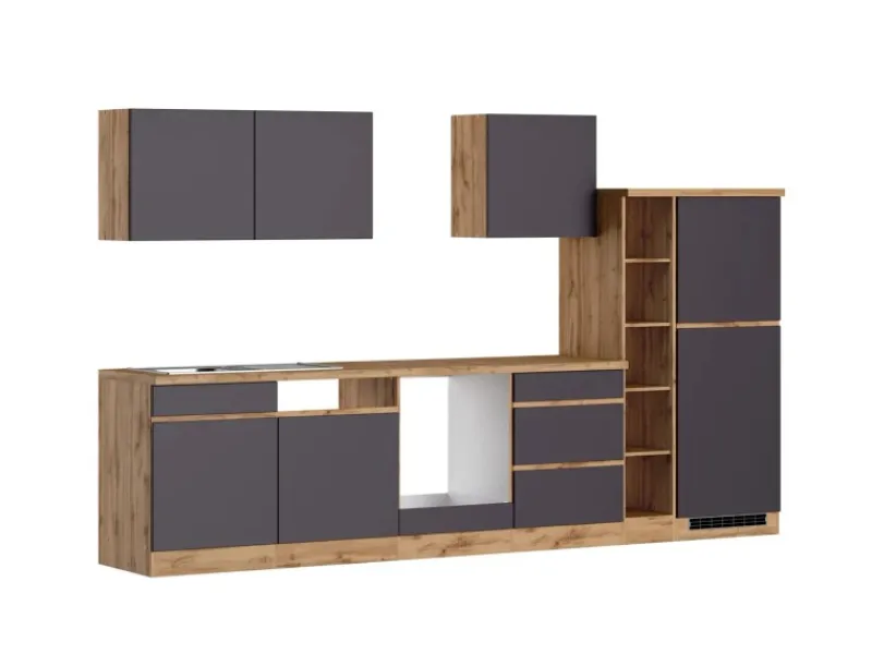 Held Möbel Küchenregale<Küchenzeile Turin 330 cm ohne E-Geräte