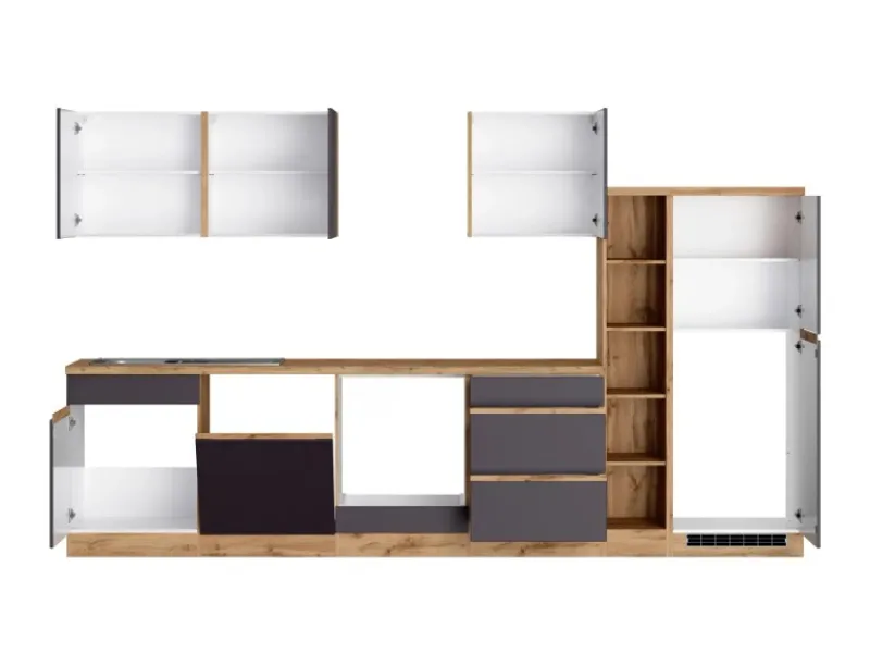 Held Möbel Küchenregale<Küchenzeile Turin 330 cm ohne E-Geräte
